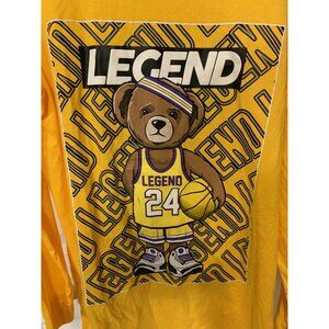 Bailey Apparel Men’s Sz L Legend Long Sleeve‎ No 24 T-Shirt Yellow